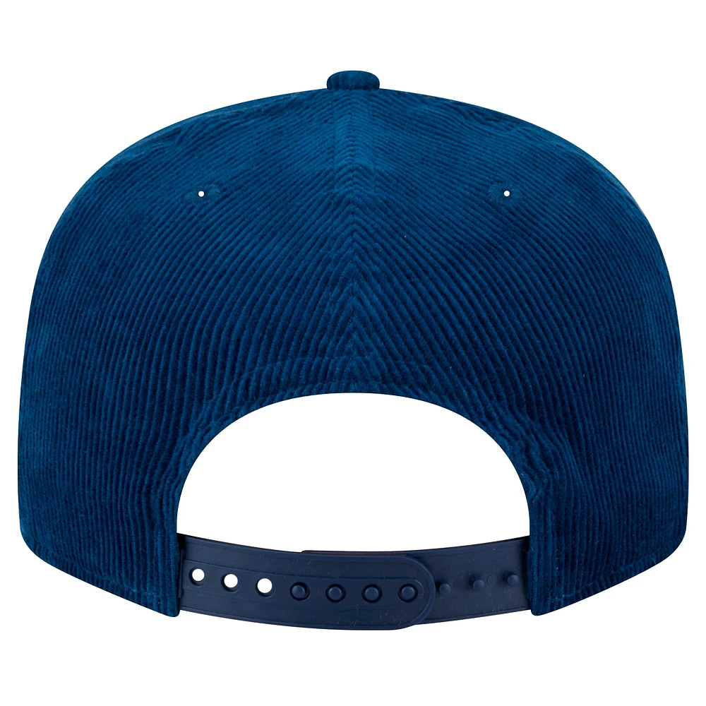 Casquette snapback 9FIFTY en velours côtelé bleu marine Dallas Cowboys de New Era pour homme