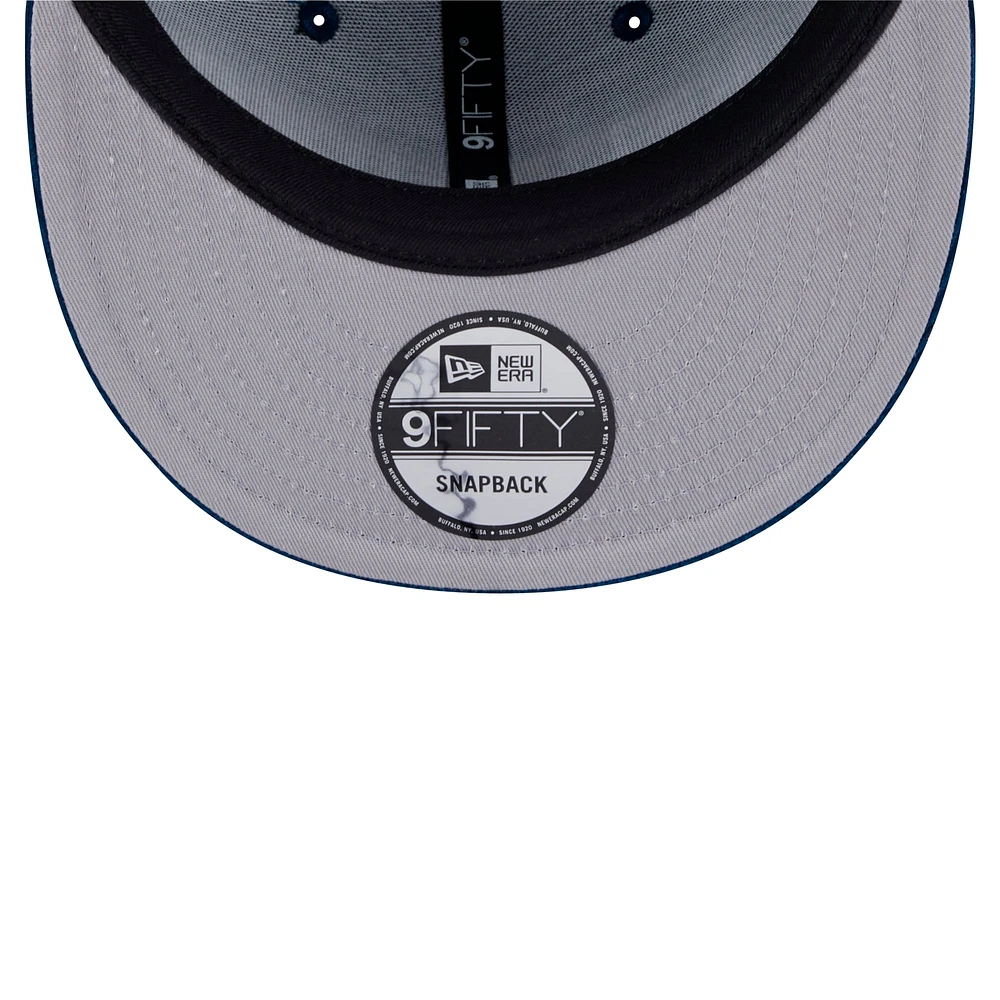 Casquette snapback 9FIFTY en velours côtelé bleu marine Dallas Cowboys de New Era pour homme