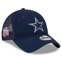 Casquette réglable 9TWENTY Dallas Cowboys Distinct New Era pour homme, bleu marine