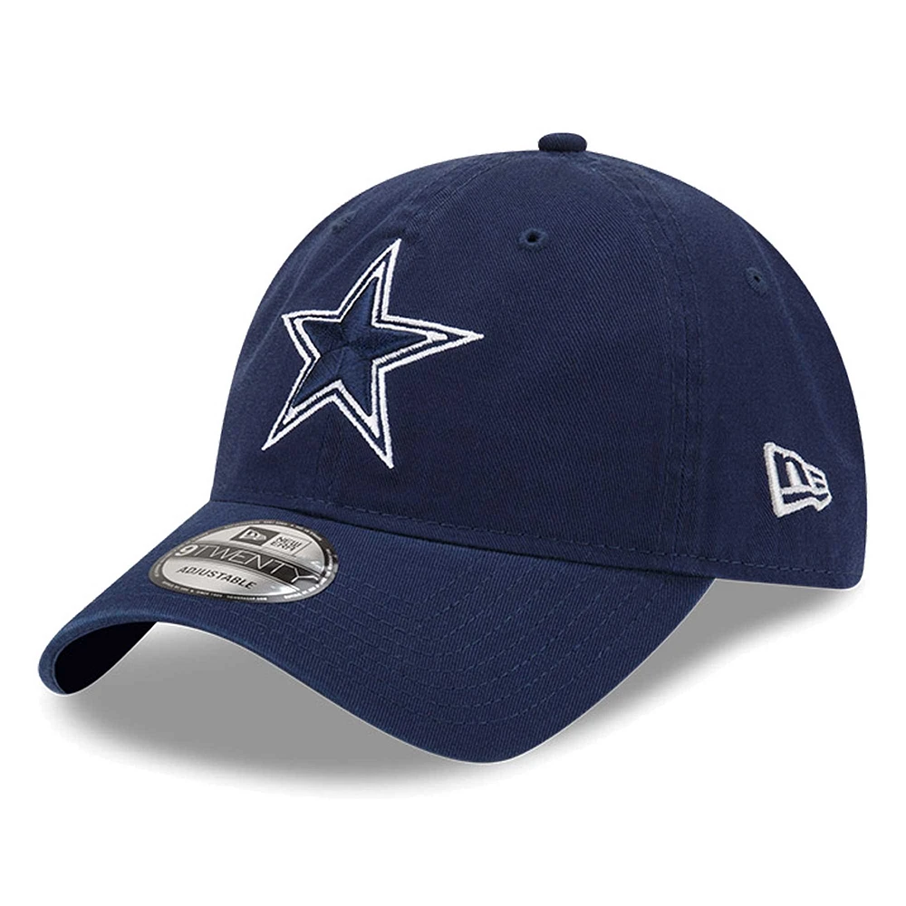 Casquette réglable bleu marine Dallas Cowboys Distinct 9TWENTY New Era pour hommes