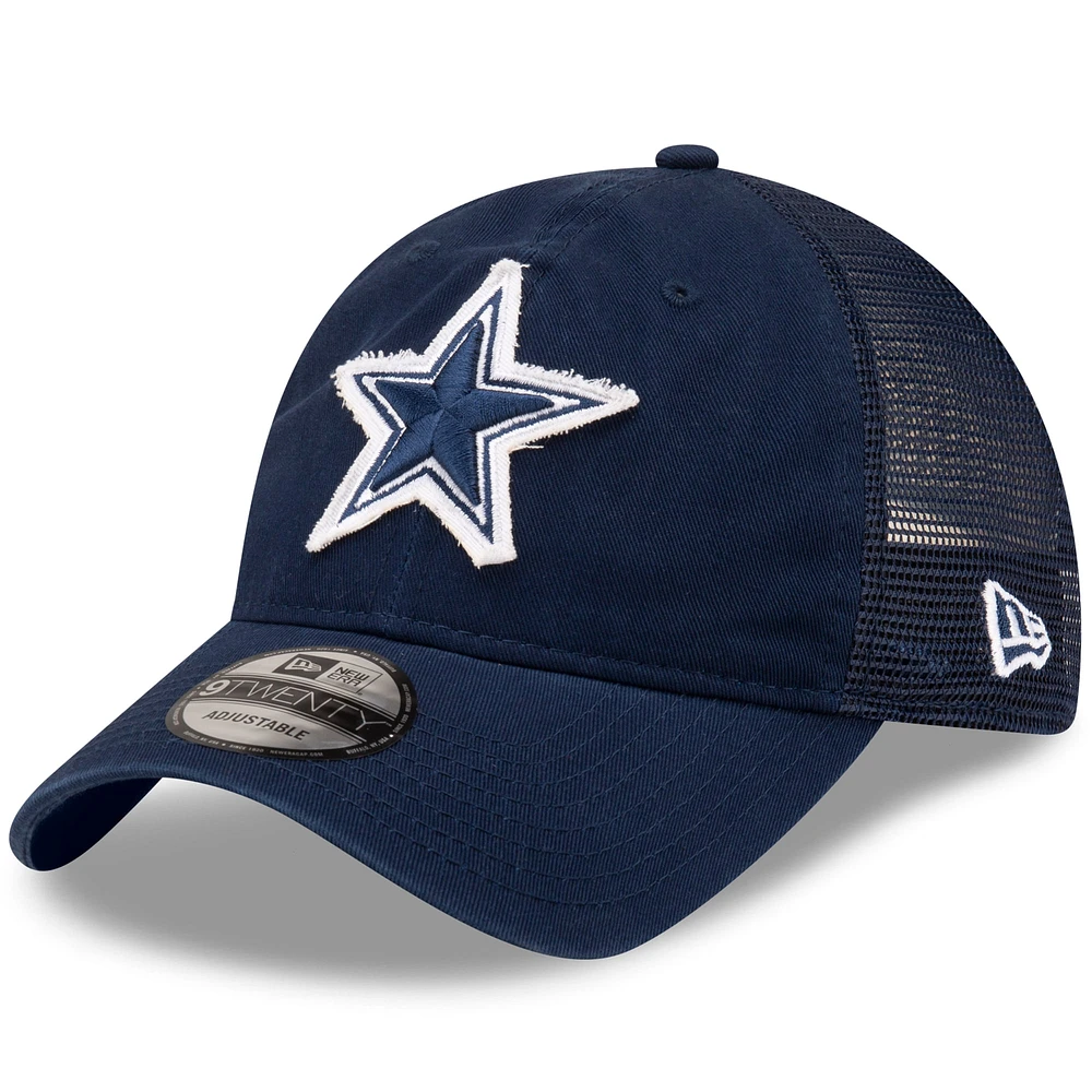 Casquette de camionneur réglable bleu marine Dallas Cowboys Game Day 9TWENTY New Era pour hommes