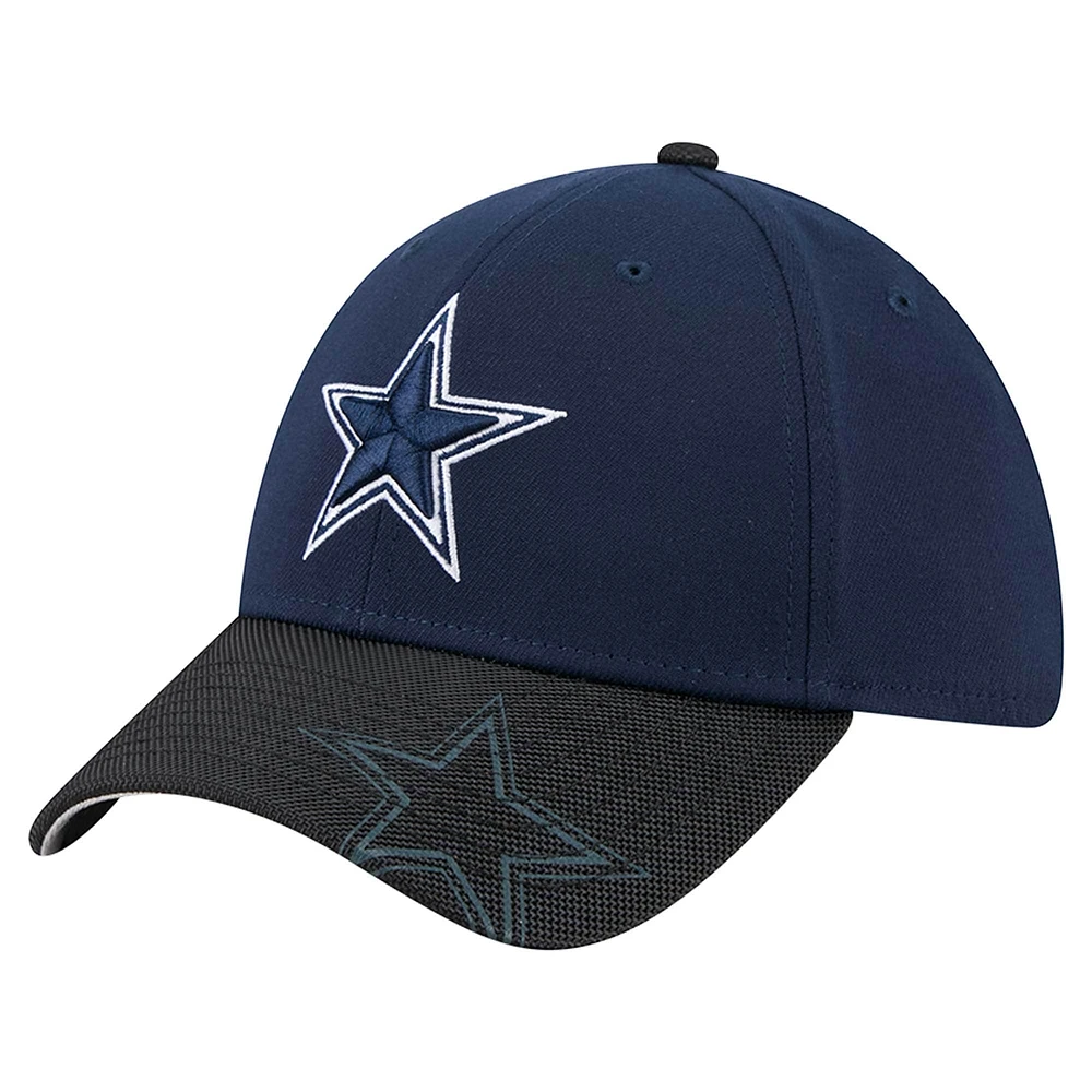 Casquette Hit 39THIRTY Flex bleu marine Dallas Cowboys de New Era pour homme