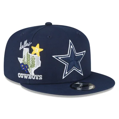 Lids Dallas Cowboys HOOey Pattern Snapback Hat - Navy/Black