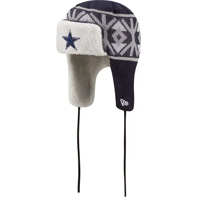 Preschool Navy Dallas Cowboys Wordmark Ears Trooper Knit Hat