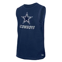 Men's New Era Navy Dallas Cowboys Leisure Collection Muscle Tank Top