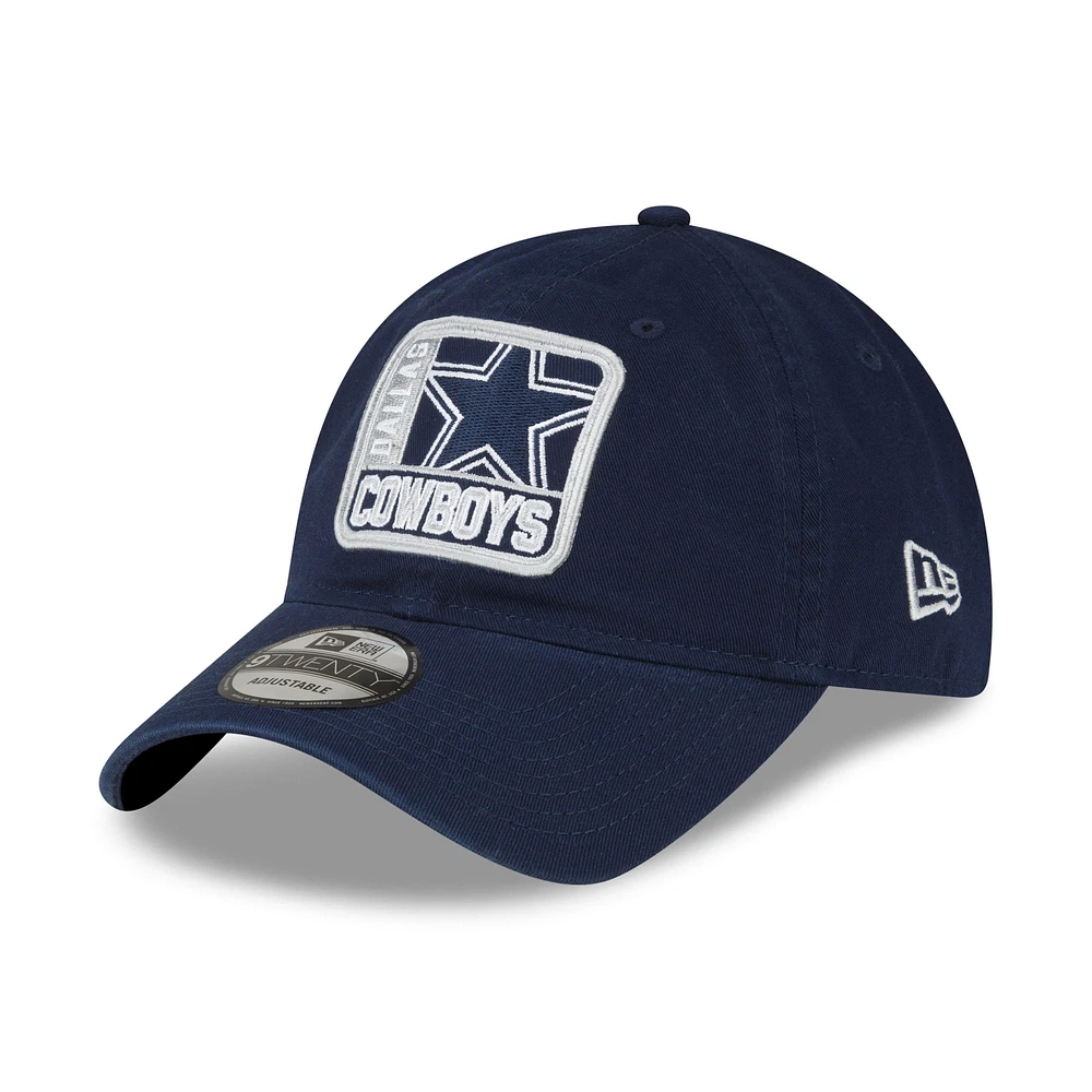 Casquette réglable 9TWENTY New Era Dallas Cowboys Logo Mix bleu marine pour homme