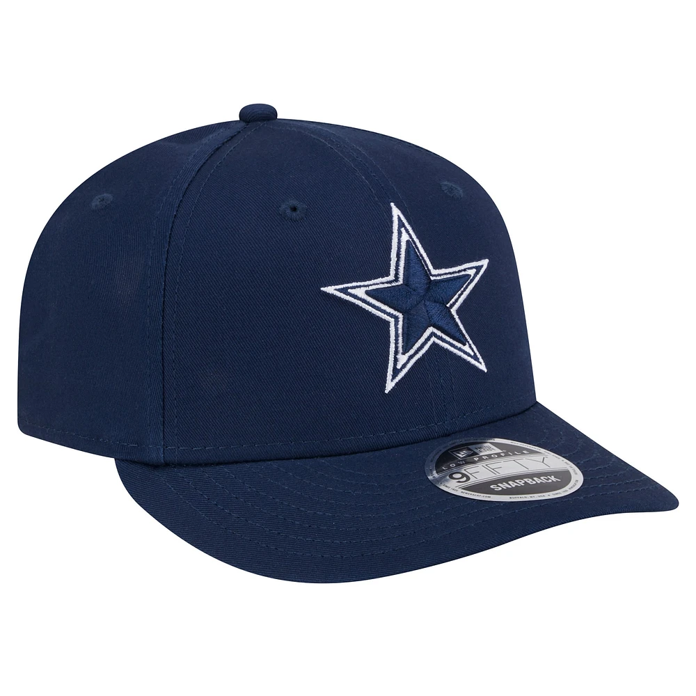 Men's New Era Navy Dallas Cowboys Main Low Profile 9FIFTY Snapback Hat