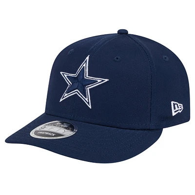 Casquette Snapback 9FIFTY principale à profil bas des Dallas Cowboys New Era pour hommes, bleu marine