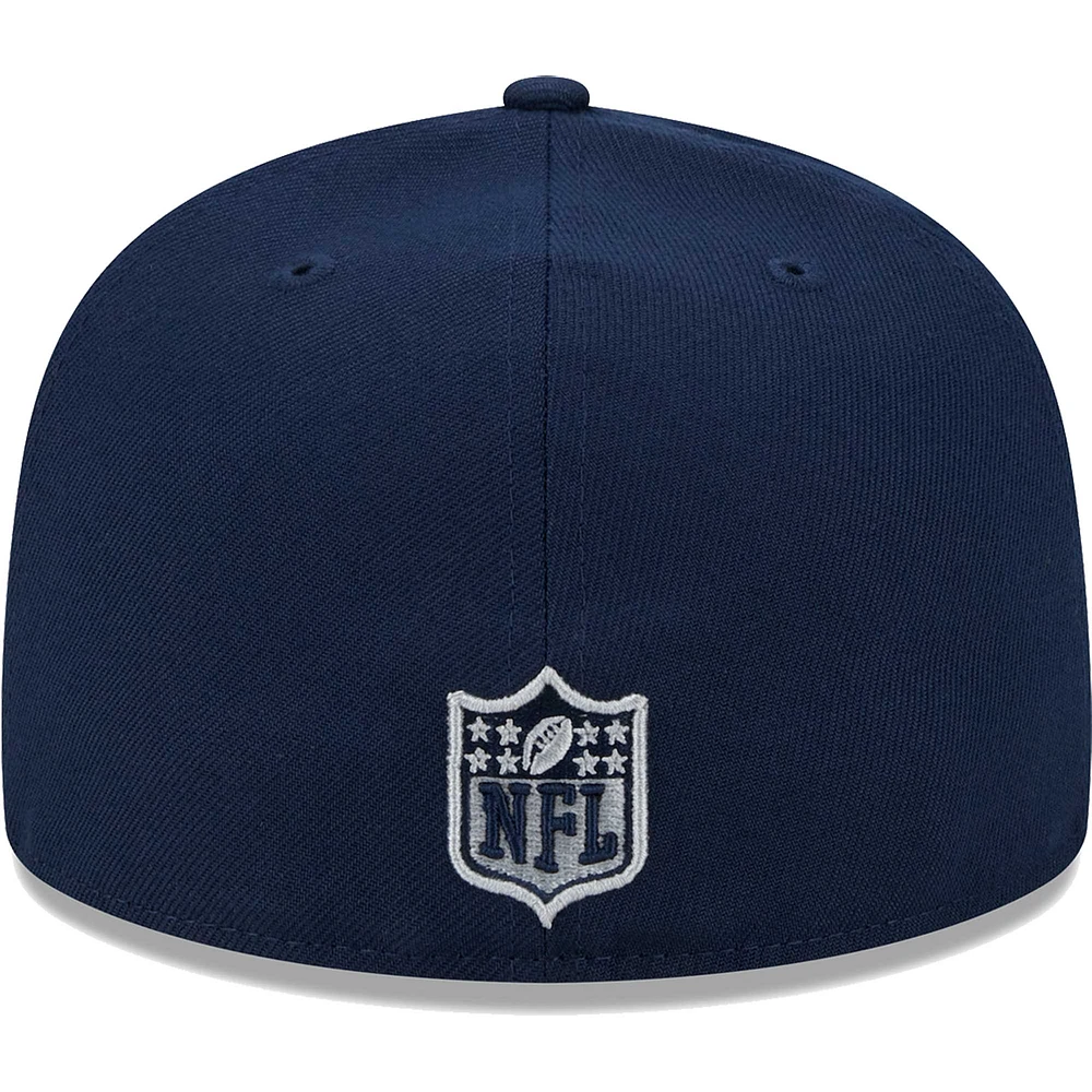 Casquette ajustée 59FIFTY Main Patch des Dallas Cowboys New Era pour homme, bleu marine