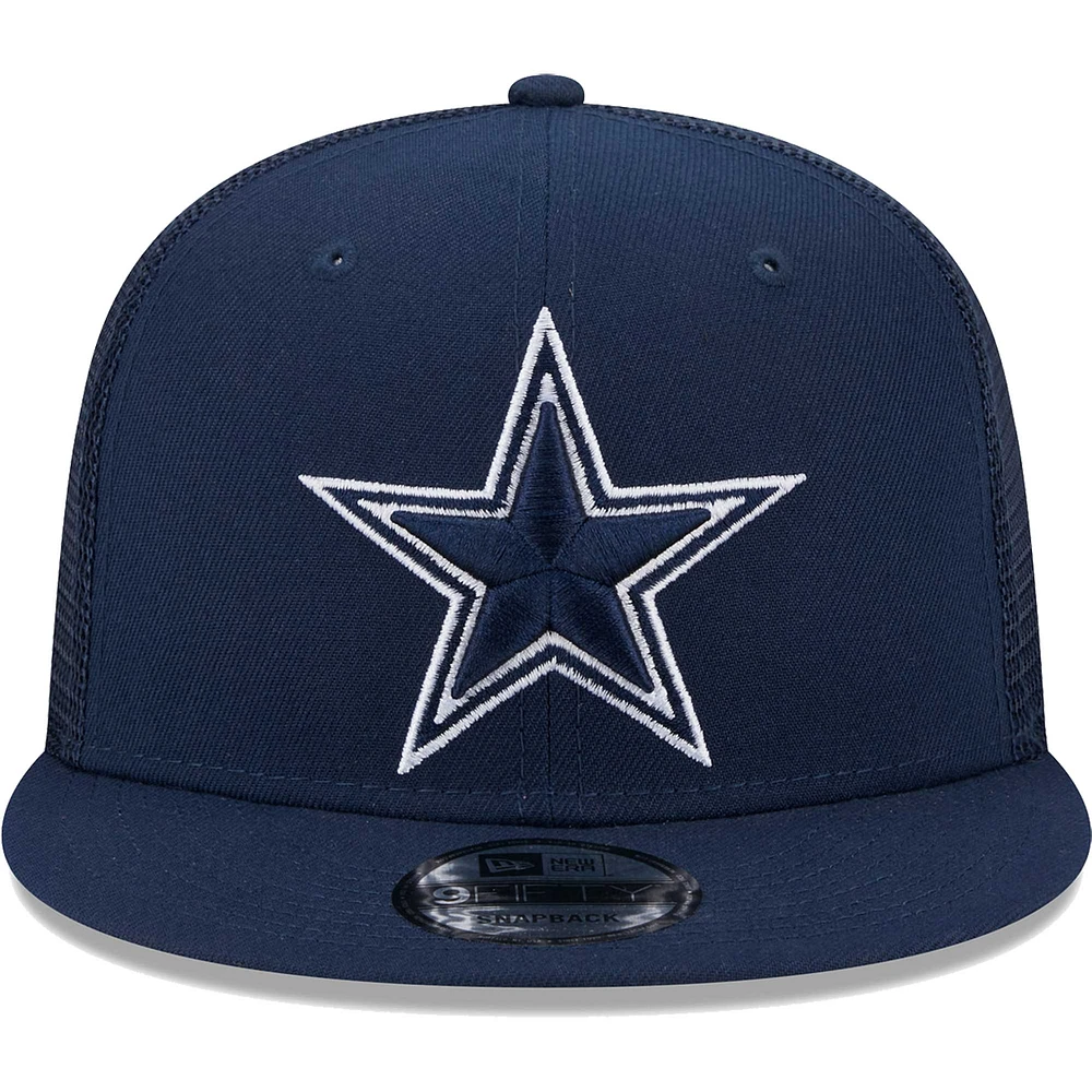 Men's New Era Navy Dallas Cowboys Main Trucker 9FIFTY Snapback Hat