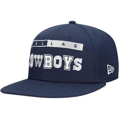 Casquette ajustée Ransom 59FIFTY Dallas Cowboys New Era pour homme bleu marine