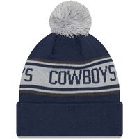 Lids Dallas Cowboys New Era Youth Repeat Cuffed Knit Hat with Pom