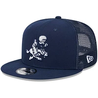 Casquette Snapback 9FIFTY Retro Joe Main Trucker des Dallas Cowboys New Era bleu marine pour homme