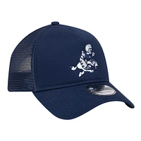 Men's New Era  Navy Dallas Cowboys Retro Main A-Frame Trucker 9FORTY Adjustable Hat