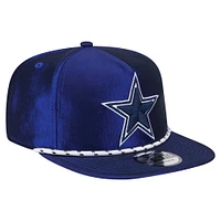 Casquette snapback de golfeur en corde Dallas Cowboys bleu marine New Era pour homme