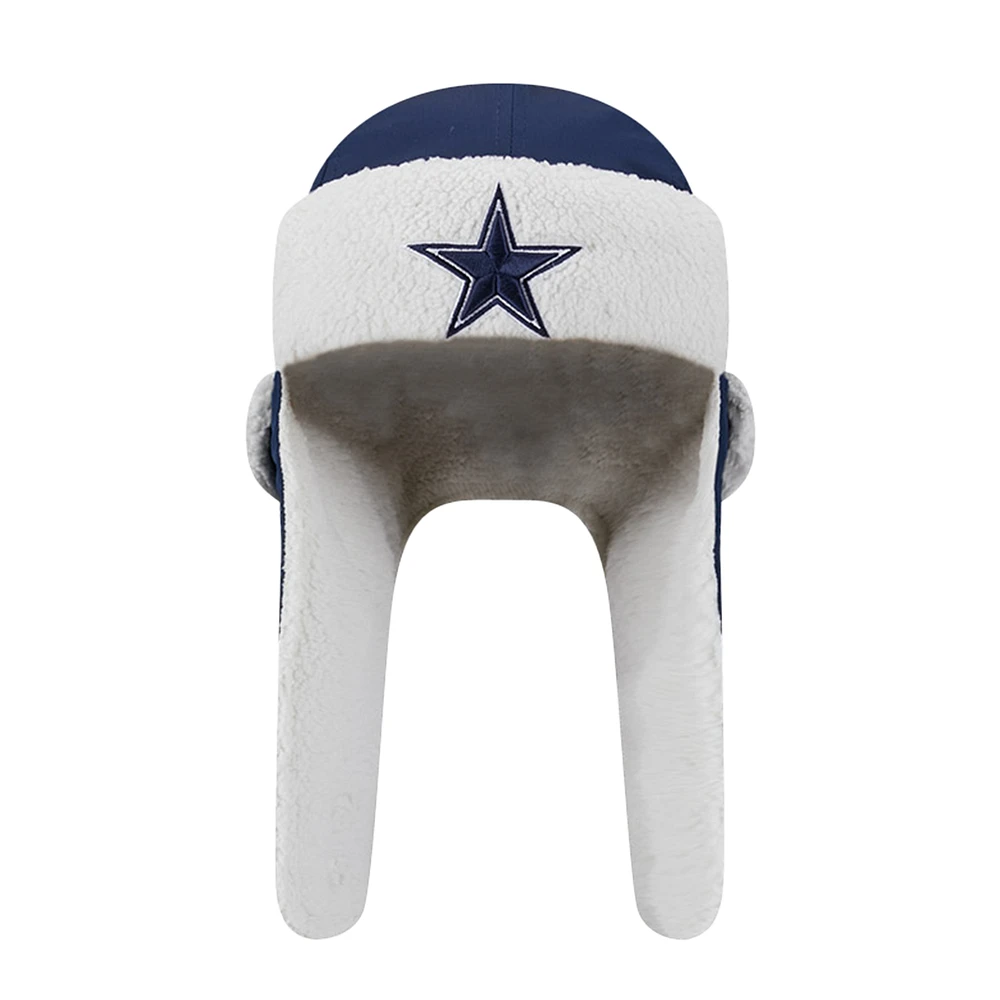 Casquette de trappeur Sherpa bleu marine Dallas Cowboys New Era pour homme