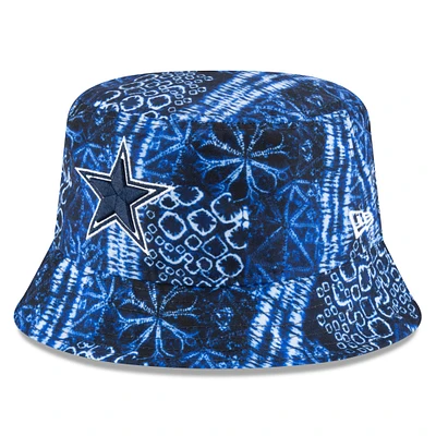 Chapeau bob Shibori bleu marine Dallas Cowboys New Era pour hommes