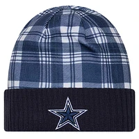 Men's New Era Navy Dallas Cowboys Sideline Statement Cuffed Knit Hat