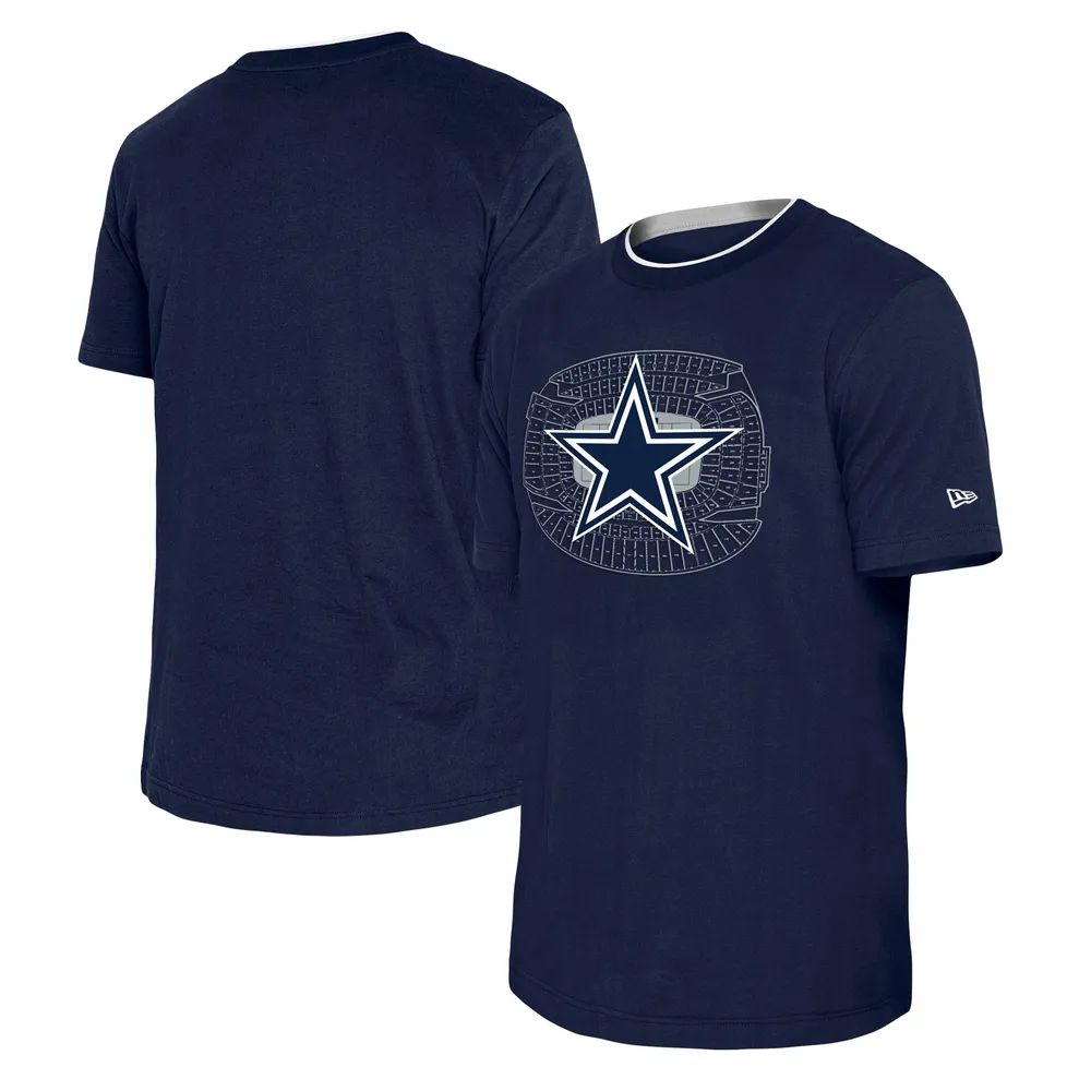 T-shirt pour homme New Era bleu marine Dallas Cowboys Stadium