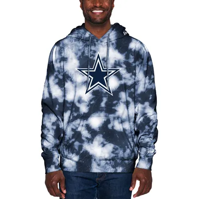 Sweat à capuche tie-dye bleu marine Dallas Cowboys Team New Era pour homme