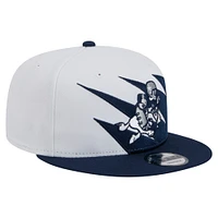 Casquette snapback Dallas Cowboys Throwback Jagged 9FiFTY bleu marine New Era pour homme