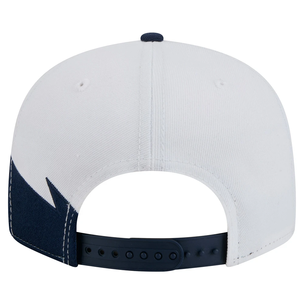 Casquette snapback Dallas Cowboys Throwback Jagged 9FiFTY bleu marine New Era pour homme