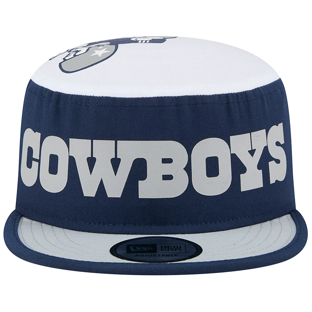 Casquette snapback rétro Dallas Cowboys de New Era pour homme, bleu marine