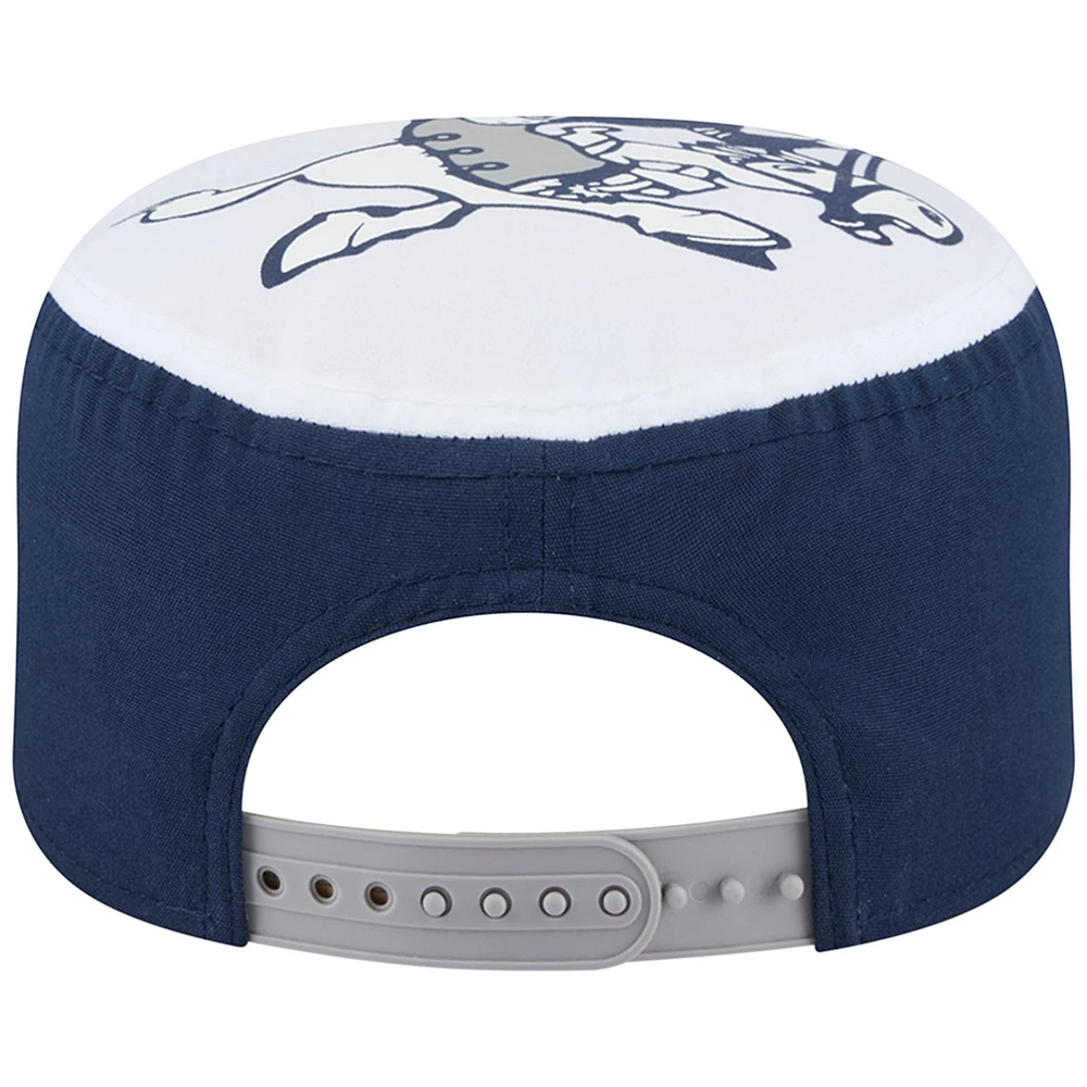 Casquette snapback rétro Dallas Cowboys de New Era pour homme, bleu marine