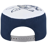 Casquette snapback rétro Dallas Cowboys de New Era pour homme, bleu marine