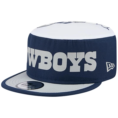 Casquette snapback rétro Dallas Cowboys de New Era pour homme, bleu marine