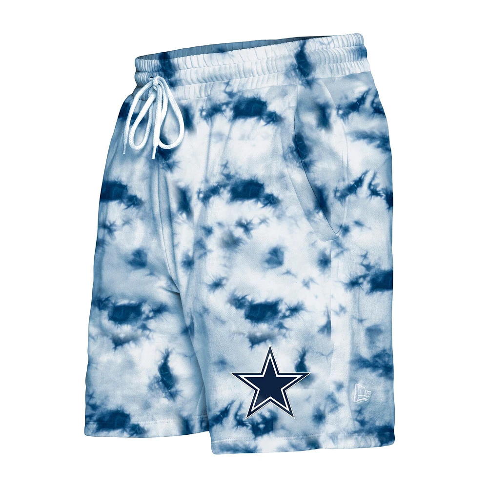 Short homme New Era bleu marine Dallas Cowboys tie-dye