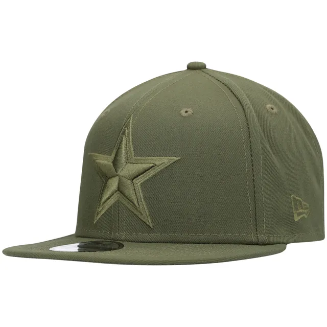 Men's New Era Camo/Olive Dallas Cowboys Trucker 9FIFTY Snapback Hat