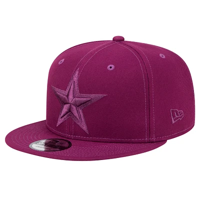 Casquette snapback Dallas Cowboys violet New Era pour homme avec pack de couleurs tonales 9FIFTY