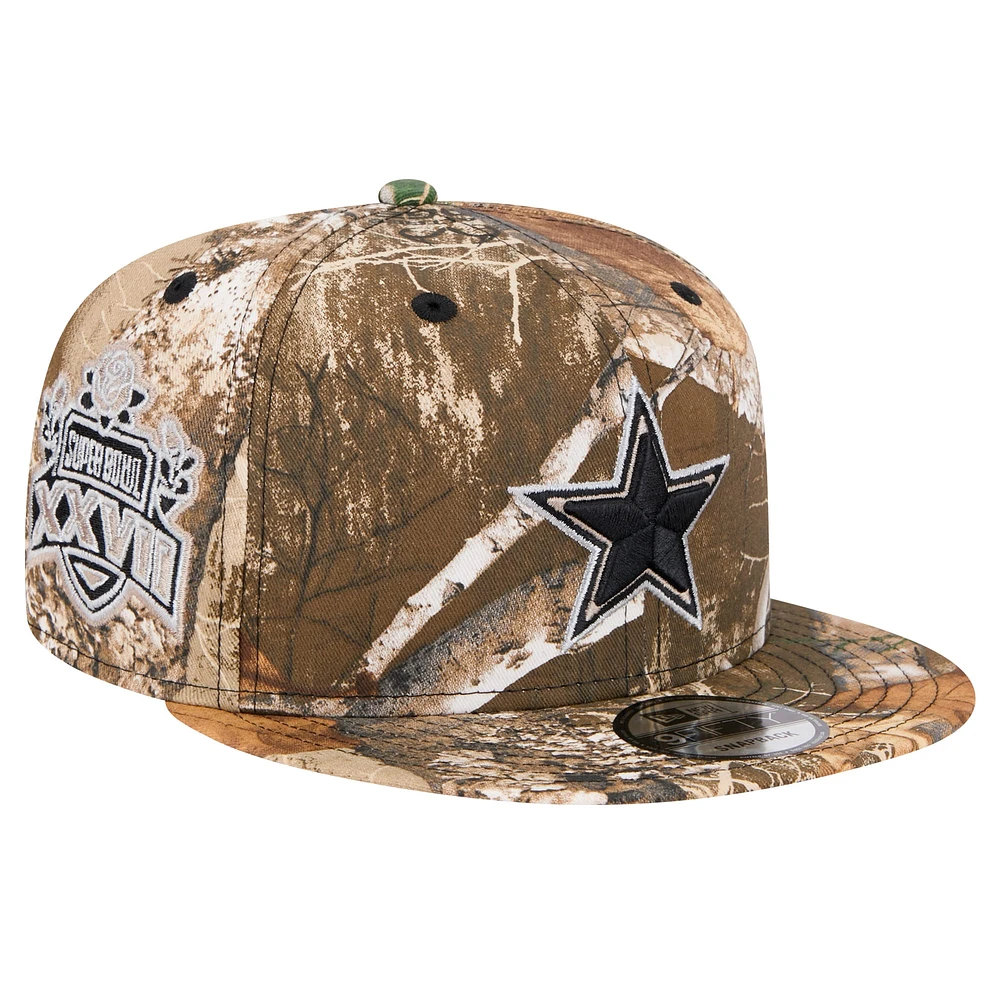 Casquette à visière rabattable Realtree Camo Dallas Cowboys Active 9FIFTY de New Era pour homme