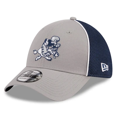 Casquette Flex Retro Joe 39THIRTY des Dallas Cowboys New Era pour homme, argent/bleu marine