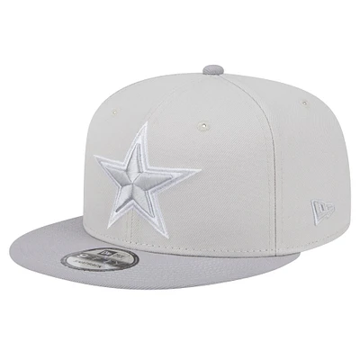 Men's New Era Stone/ Dallas Cowboys Two-Tone Color Pack 9FIFTY Snapback Hat