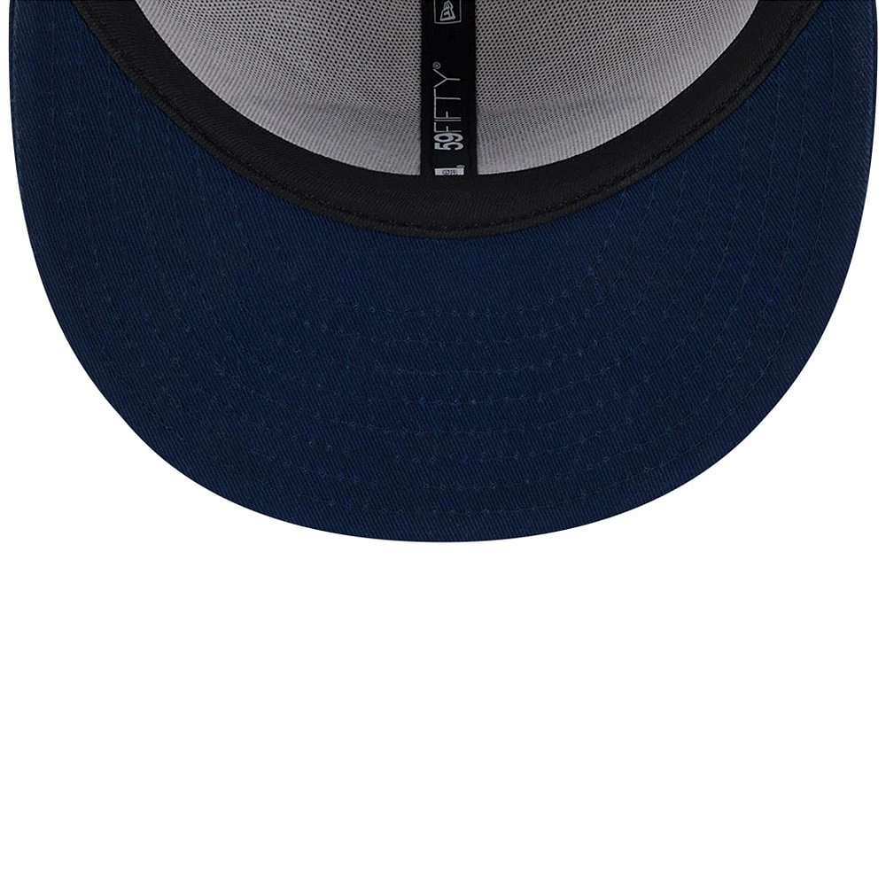 Casquette ajustée 59FIFTY historique Dallas Cowboys 2024 Sideline New Era pierre/bleu marine pour hommes