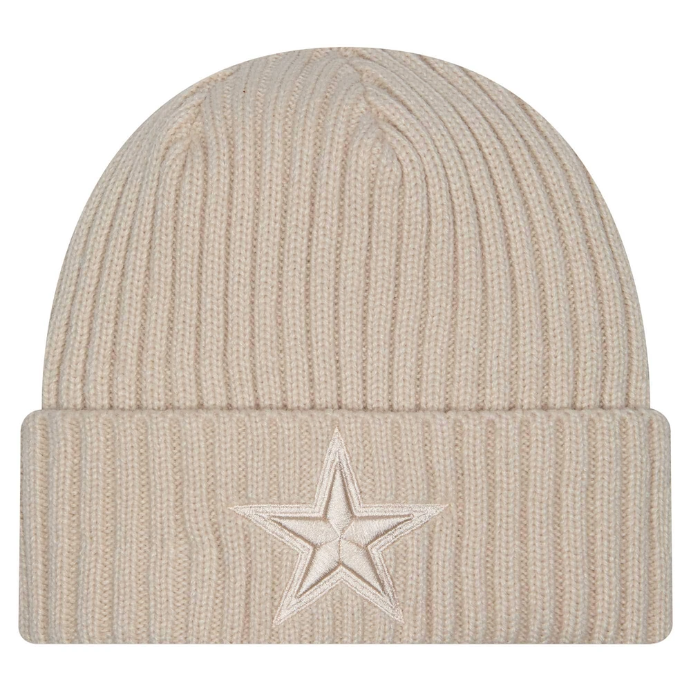 Men's New Era Stone Dallas Cowboys Color Pack Cuffed Knit Hat