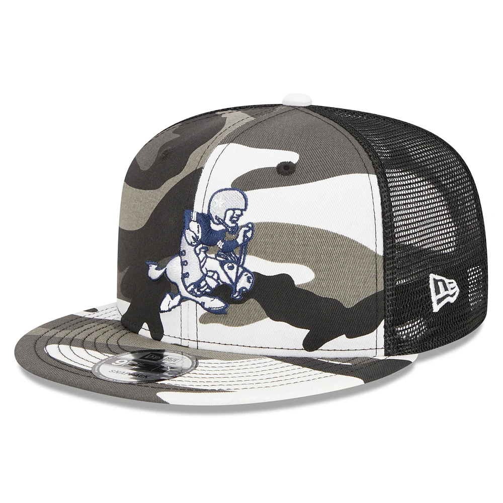 Men's New Era Urban Camo Dallas Cowboys 9FIFTY Trucker Snapback Hat