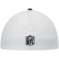 Casquette ajustée 59FIFTY Dallas Cowboys New Era pour homme, blanc/bleu marine