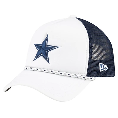 Casquette de camionneur réglable 9FORTY New Era pour hommes, Dallas Cowboys Court Sport Foam Front A-Frame