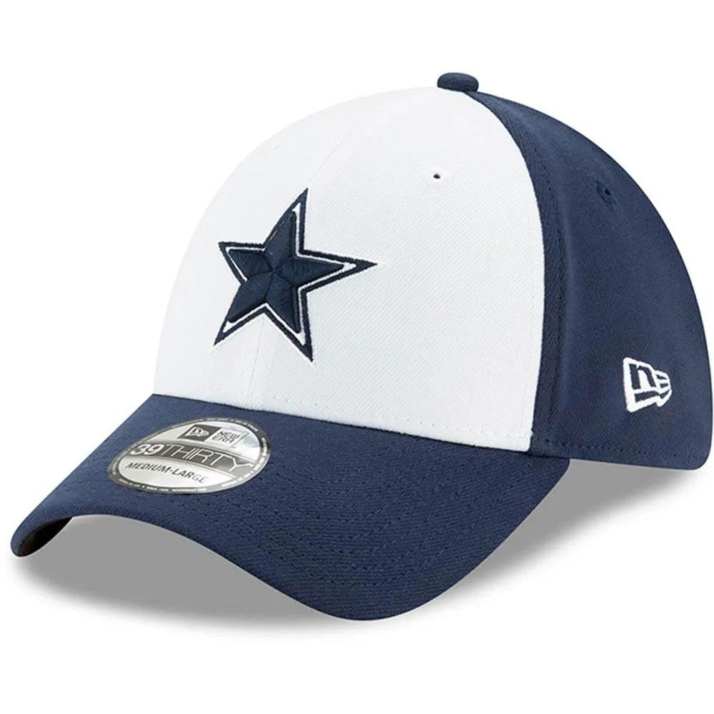 New Era Men's New Era White/Navy Dallas Cowboys Team Classic - 39THIRTY  Flex Hat