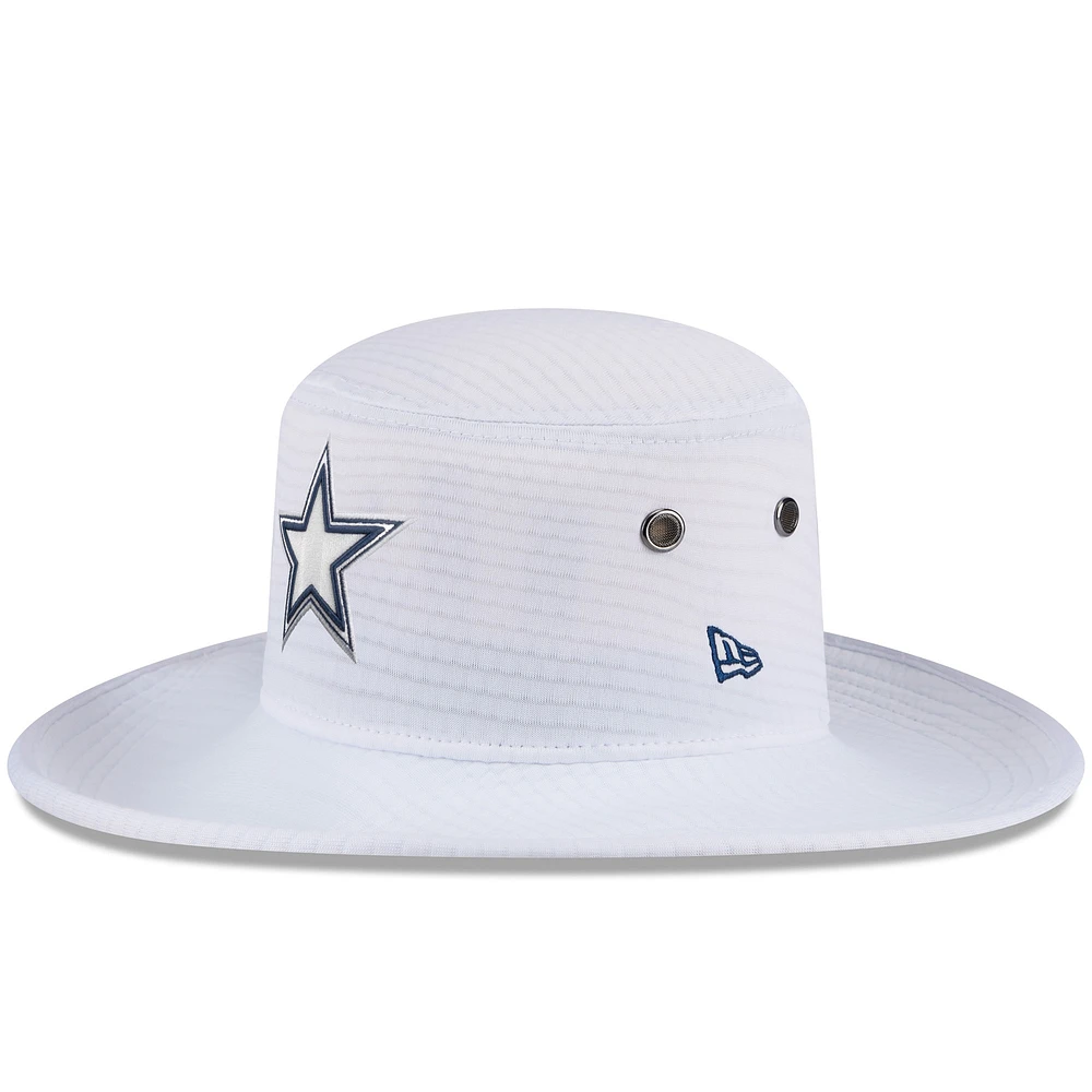 Bob New Era blanc pour hommes des Dallas Cowboys 2024 NFL Training Camp Panama