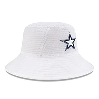 Men's New Era White Dallas Cowboys 2024 NFL Training Camp Stretch Bucket Hat