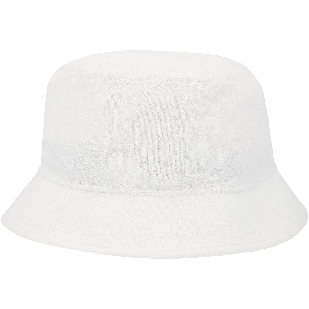 Chapeau bob en tissu éponge New Era pour hommes, Dallas Cowboys Court Sport, blanc