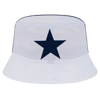 Chapeau bob blanc Dallas Cowboys New Era pour homme