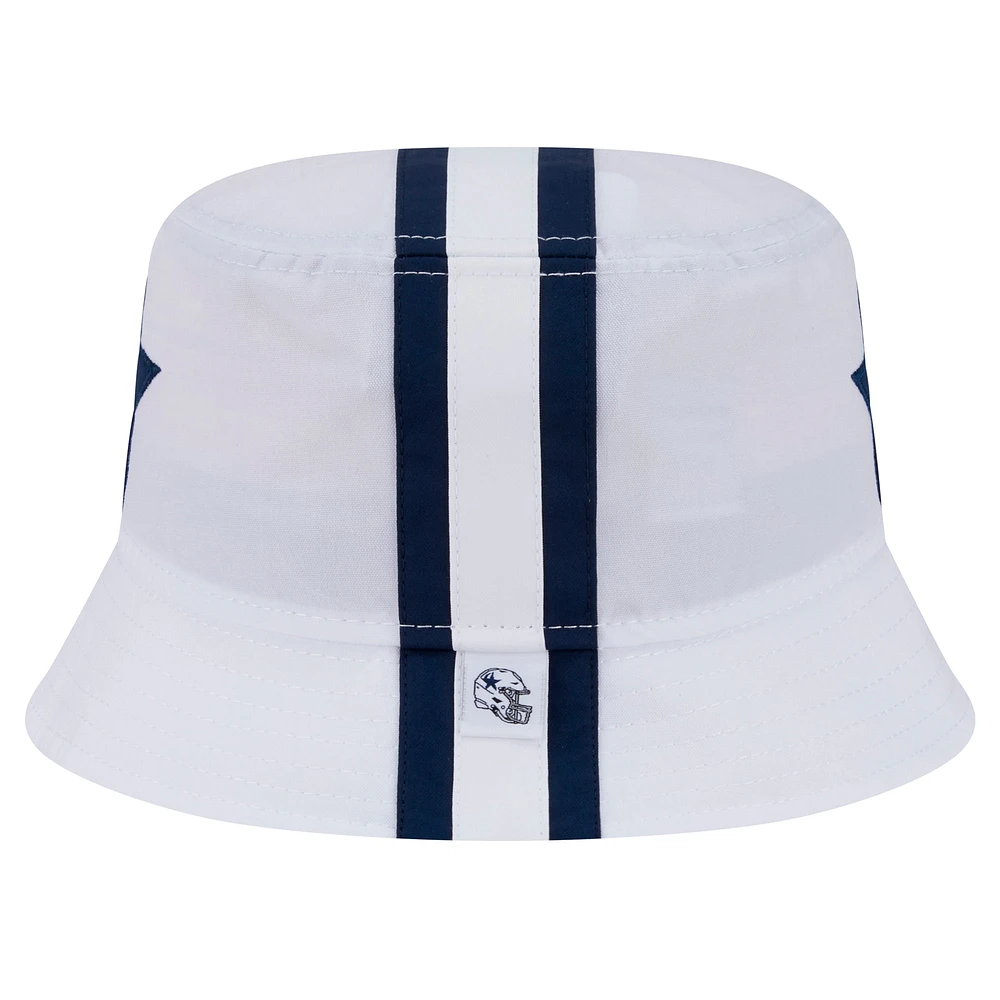 Chapeau bob blanc Dallas Cowboys New Era pour homme