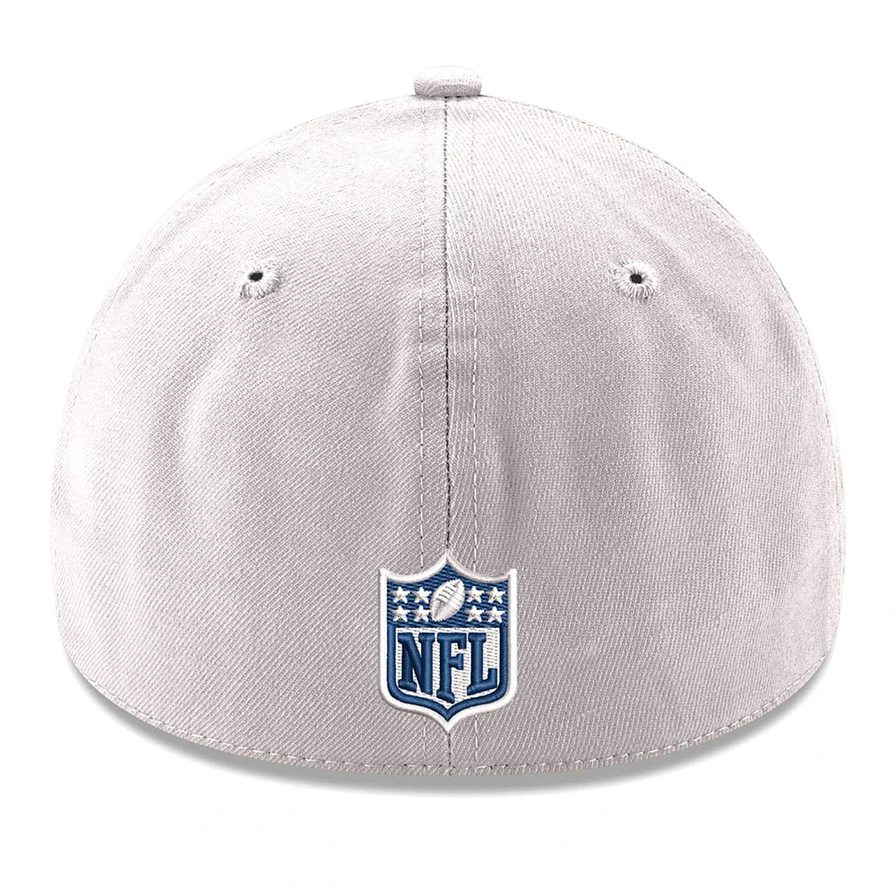 Men's New Era White Dallas Cowboys Logo 39THIRTY Flex Hat