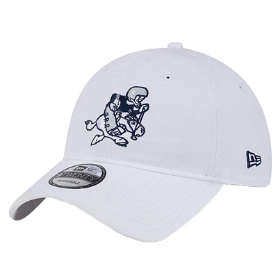 Men's New Era  White Dallas Cowboys Retro Main 9TWENTY Adjustable Hat