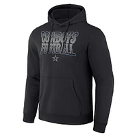 Men's NFL x Darius Rucker Collection by Fanatics  Black Dallas Cowboys Rock N' Football Pullover Hoodie